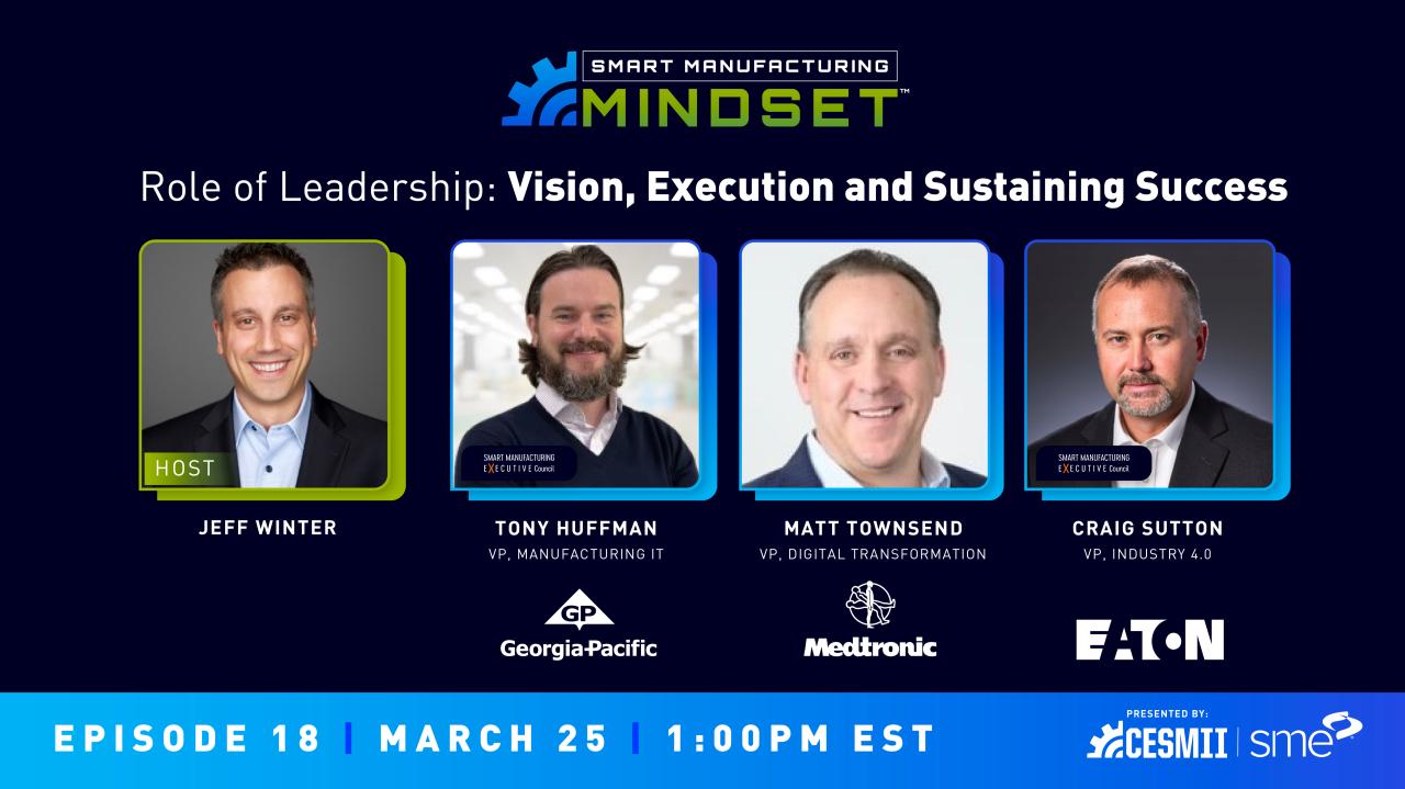 Smart Manufacturing Mindset™: Vision, Execution and Sustaining Success